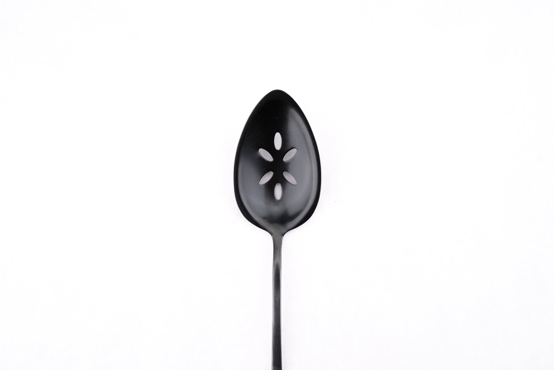 Gestura 00 Gunmetal Slotted Kitchen Spoon from Gestura
