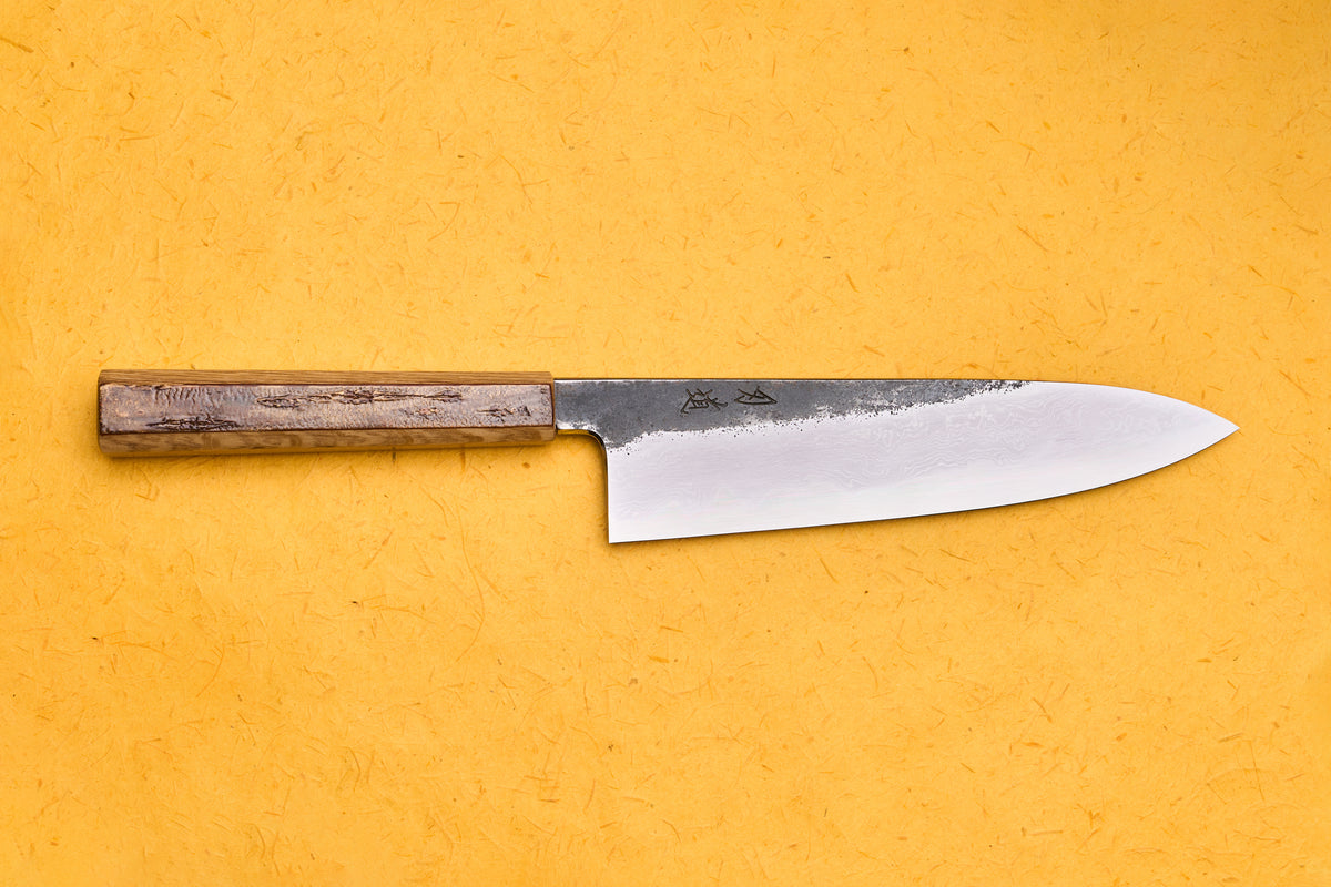 Couteau Gyuto 240 mm Hado Sakai Sumi B1D, manche en écorce de cerisier