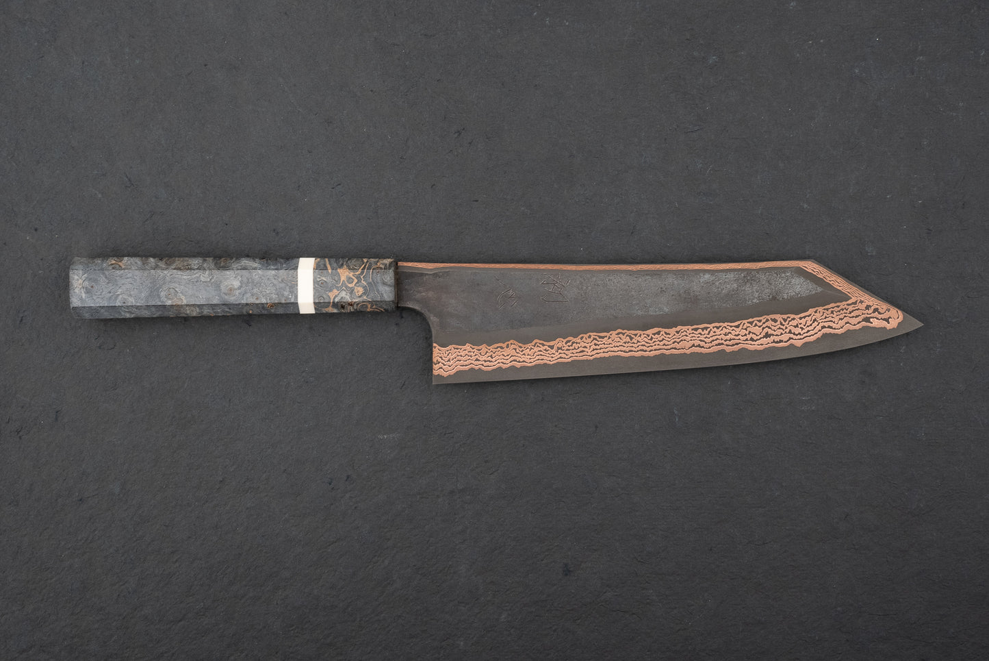 Hatsukokoro Yorokobi SLD Kurouchi Damascus Kiritsuke 210mm