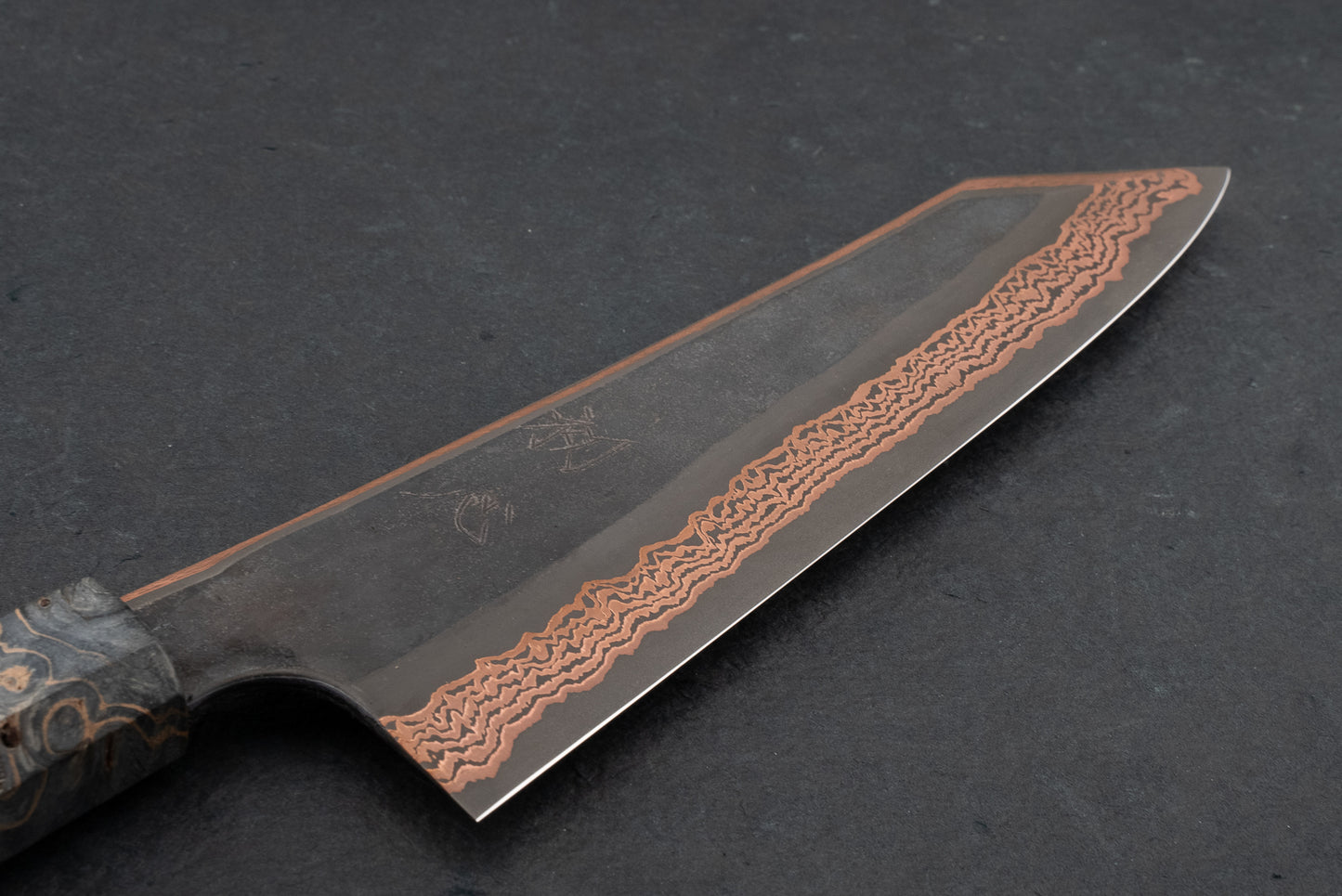 Hatsukokoro Yorokobi SLD Kurouchi Damascus Kiritsuke 210mm