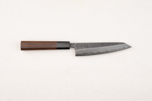 Hatsukokoro Kumokage Aogami Kurouchi Damascus Honesuki 150mm