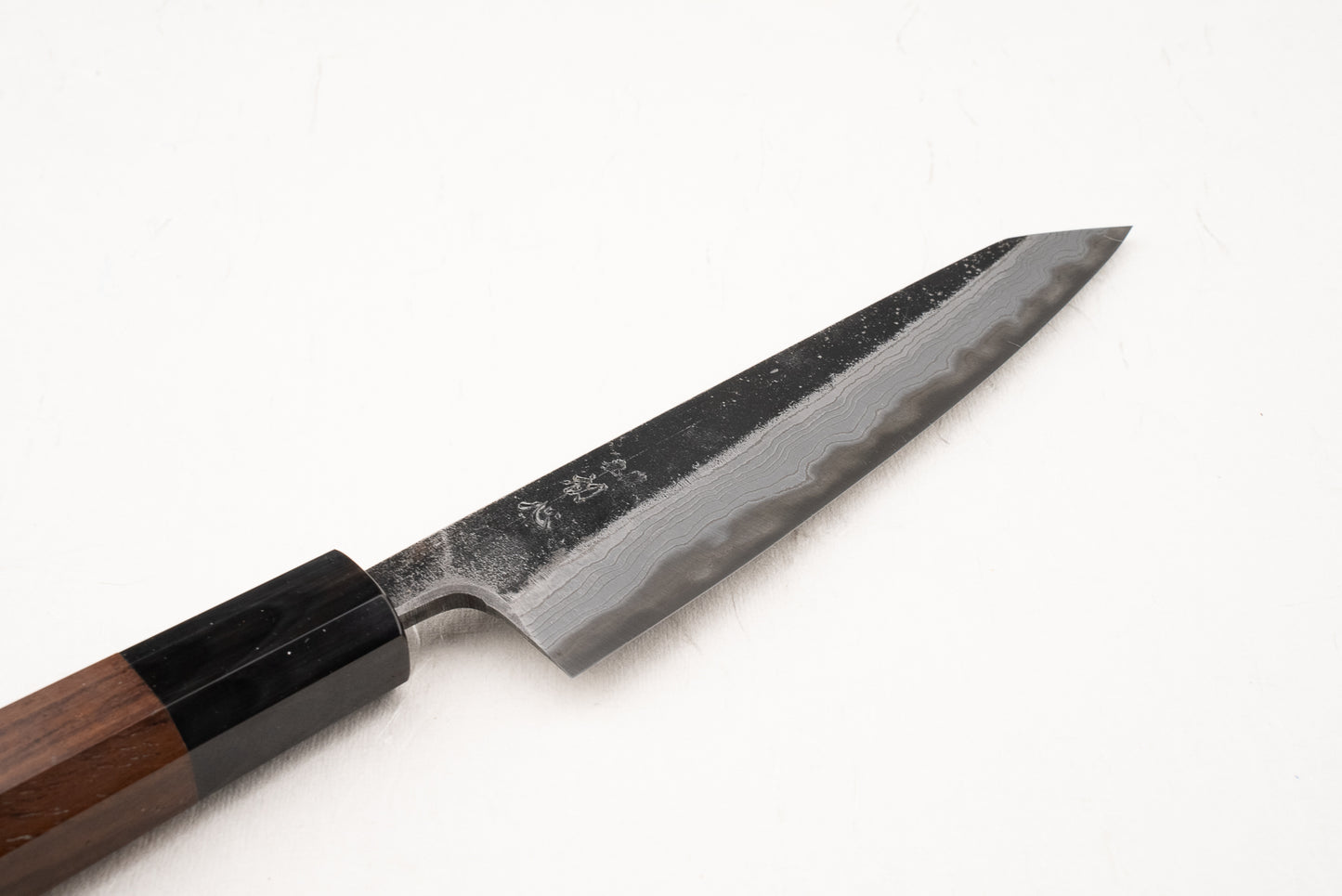 Hatsukokoro Kumokage Aogami Kurouchi Damascus Honesuki 150mm