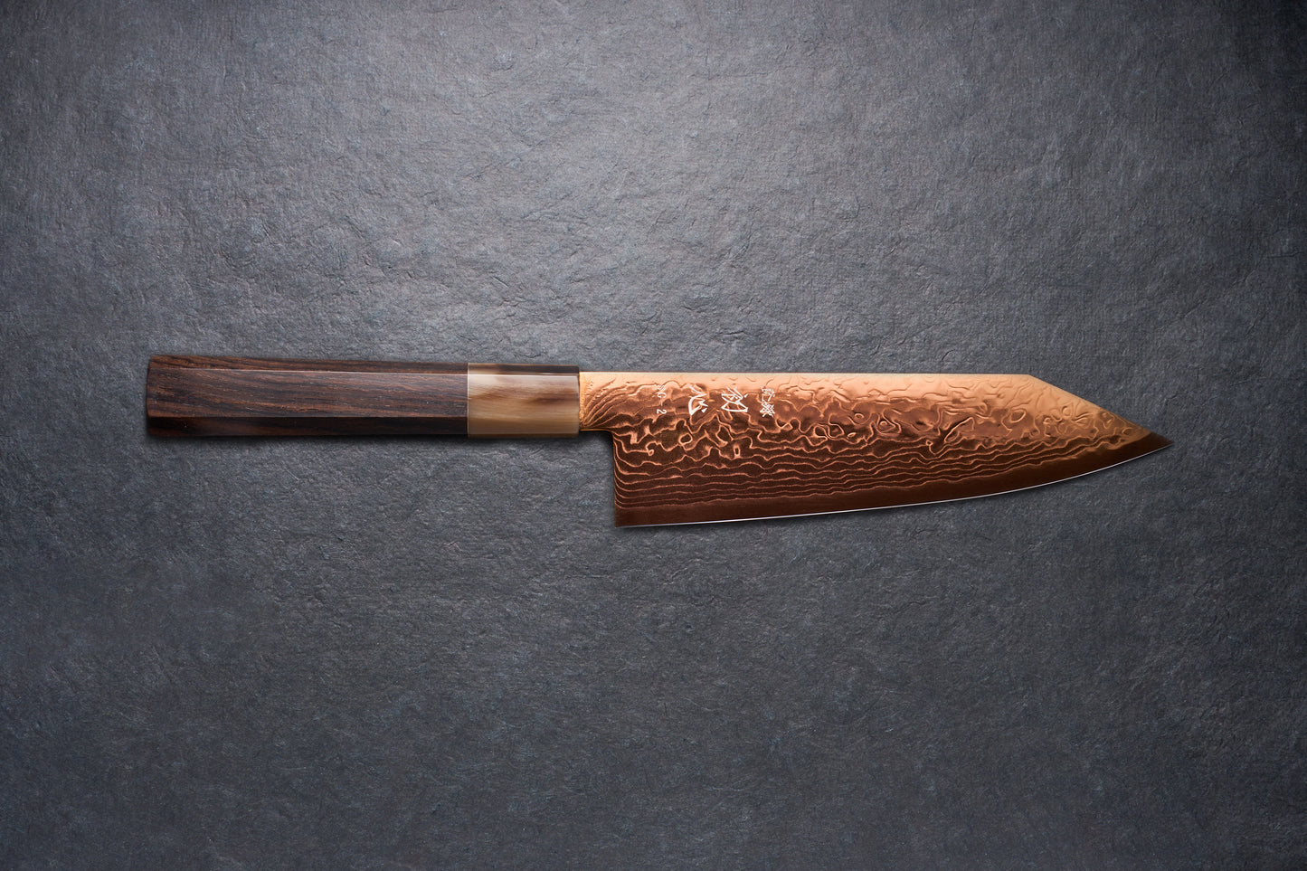 Hatsukokoro Ryuhyo SG2 Damascus COPPER Bunka 165mm