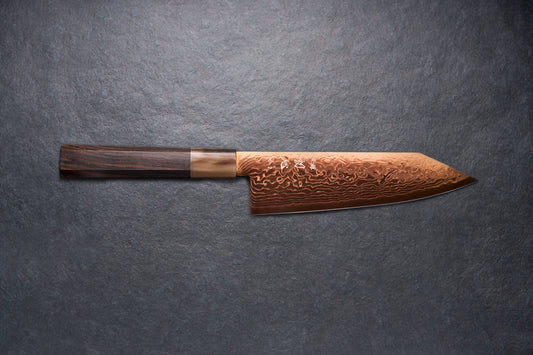 Hatsukokoro Ryuhyo SG2 Damascus COPPER Bunka 165mm