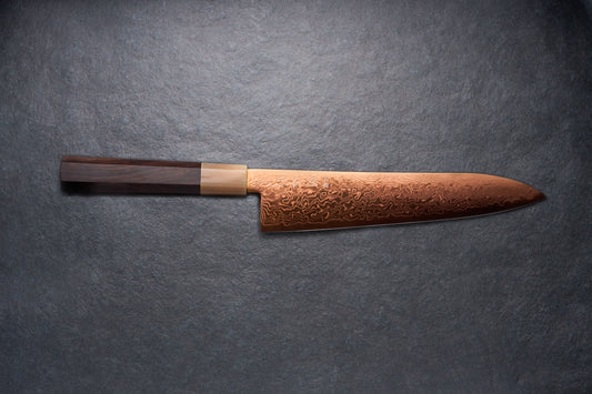 Hatsukokoro Ryuhyo SG2 Damascus COPPER Gyuto 210mm