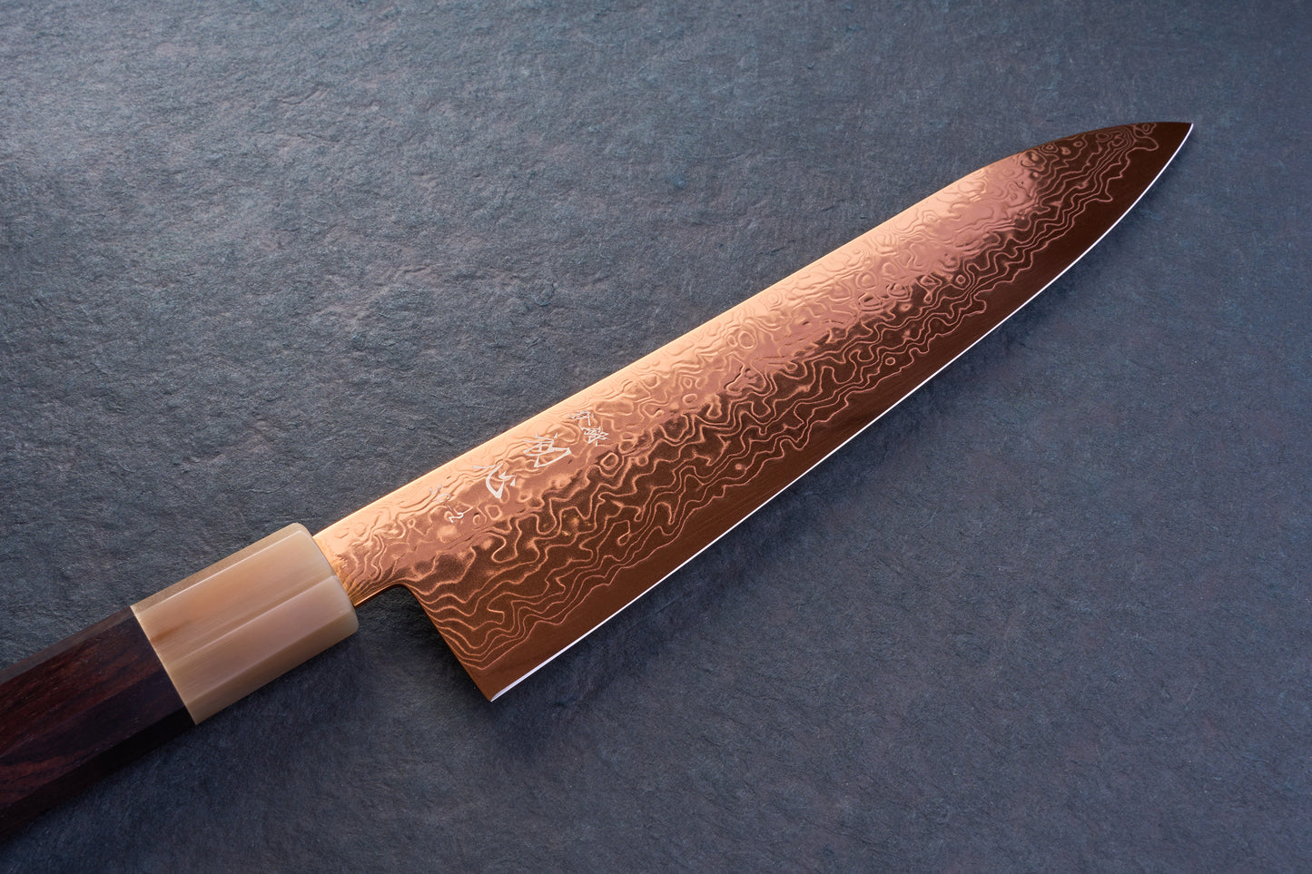 Hatsukokoro Ryuhyo SG2 Damascus COPPER Gyuto 210mm