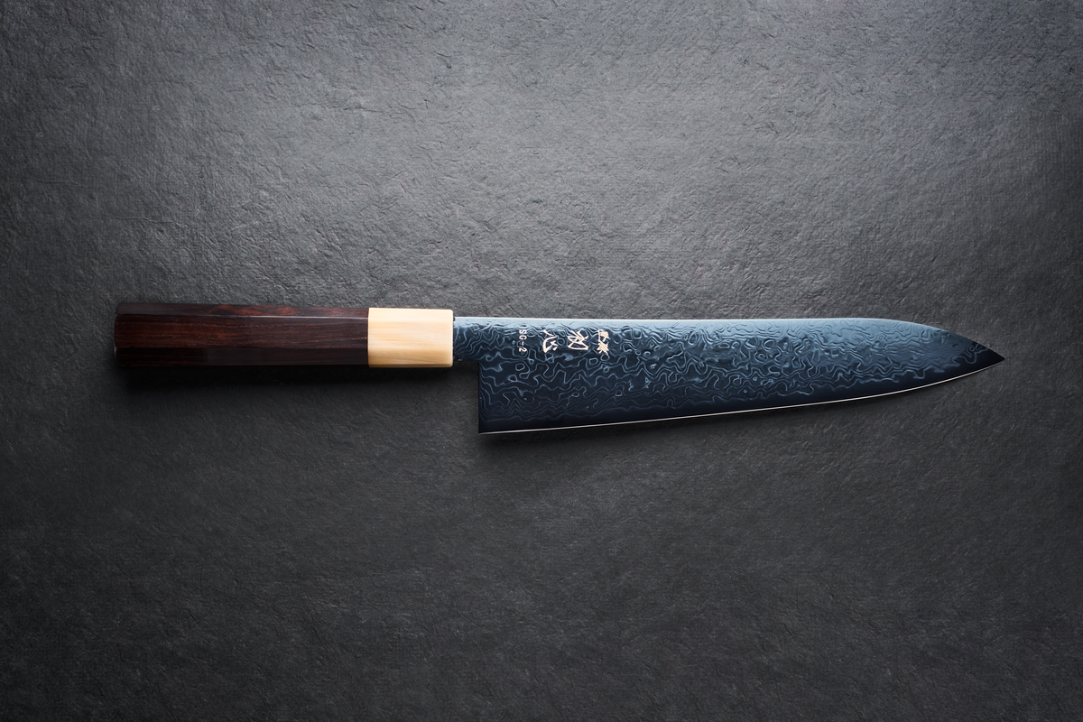 Hatsukokoro Ryuhyo SG2 Damas BLEU Gyuto 210mm