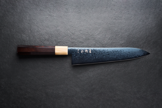 Hatsukokoro Ryuhyo SG2 Damascus BLUE Gyuto 210mm