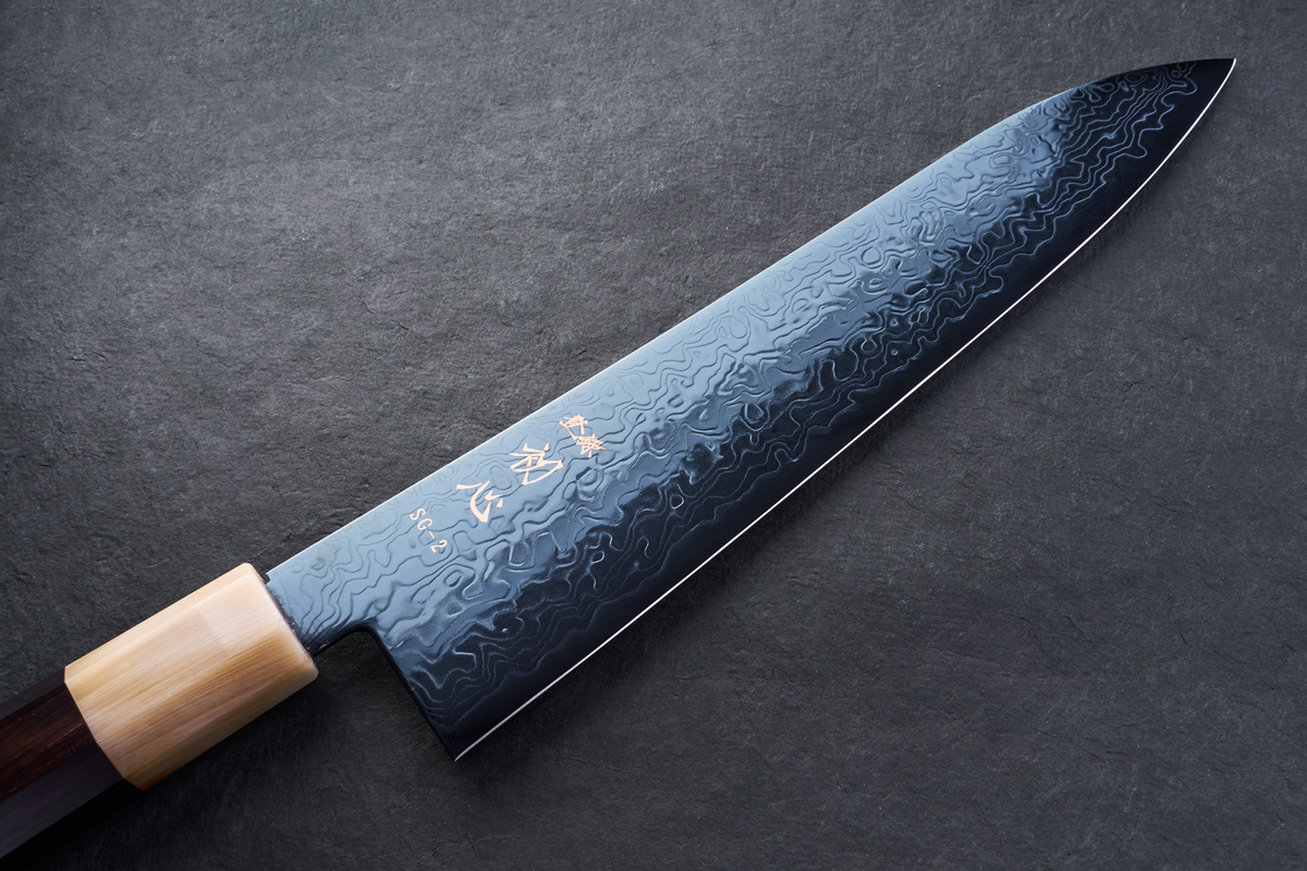 Hatsukokoro Ryuhyo SG2 Damas BLEU Gyuto 210mm
