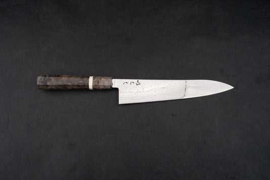 ICHIE Ginsan Damascus Gyuto 210mm from Ichigo Ichie