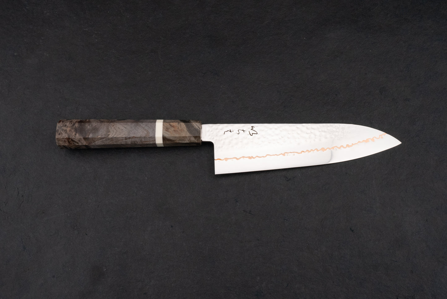 ICHIE SLD Tsuchime Copper Santoku 180mm from Ichigo Ichie