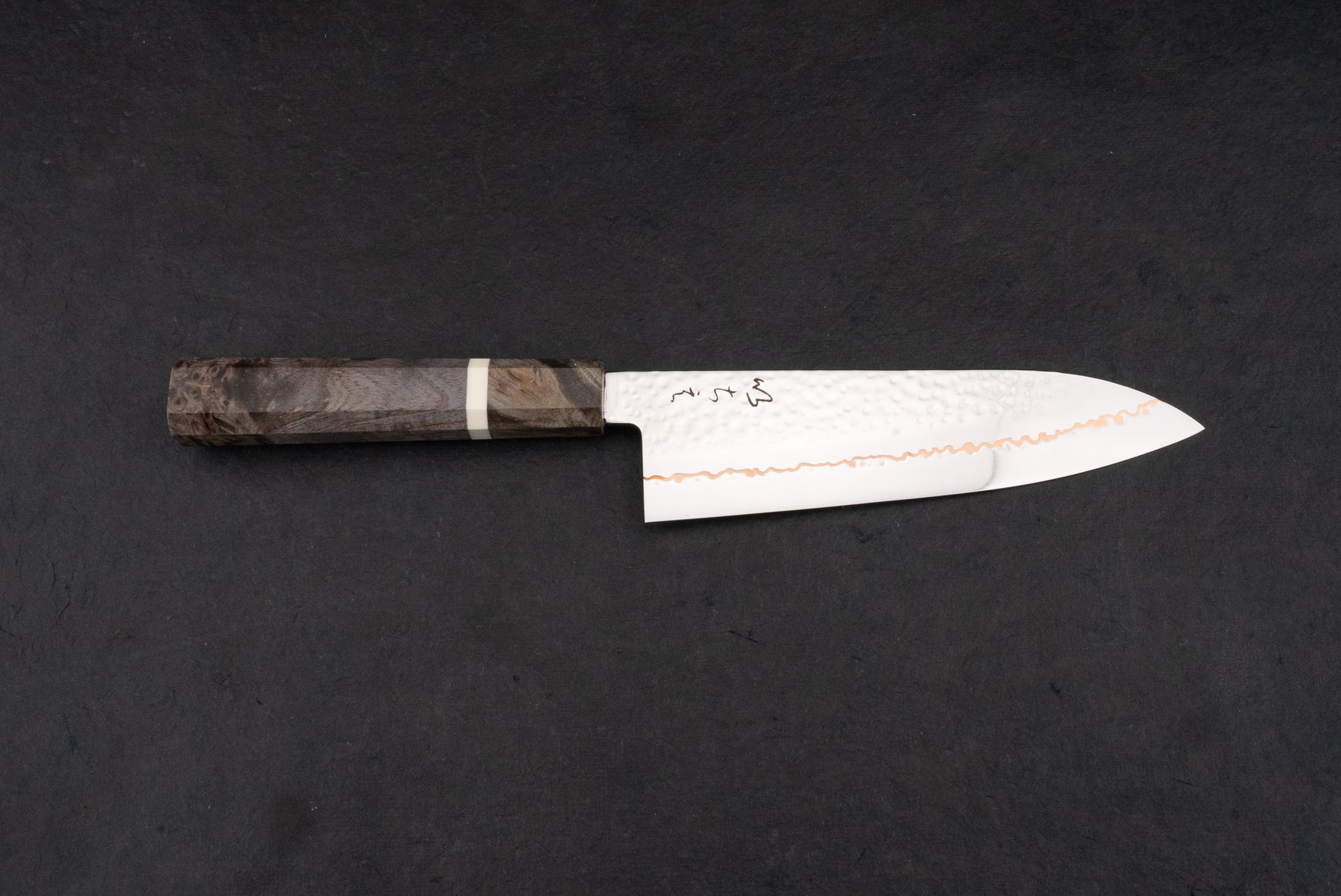 ICHIE SLD Tsuchime Copper Santoku 180mm from Ichigo Ichie