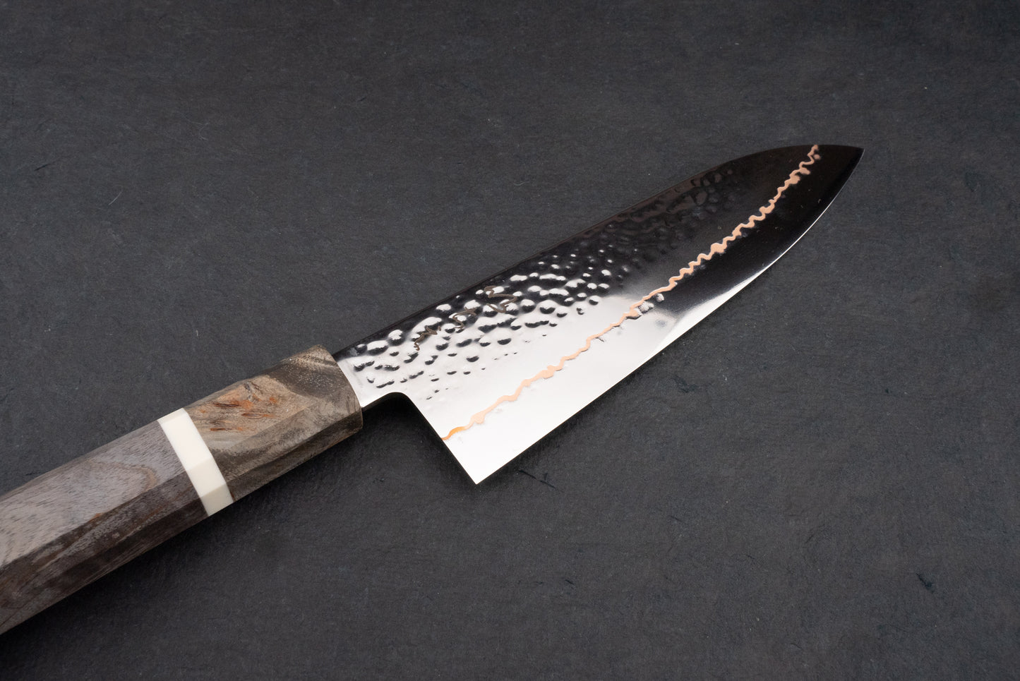 ICHIE SLD Tsuchime Copper Santoku 180mm from Ichigo Ichie