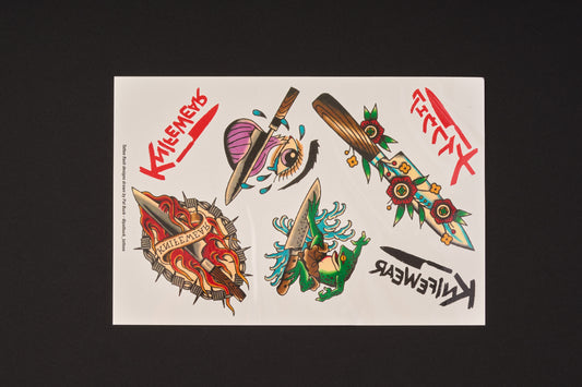 Knifewear Temporary Tattoos