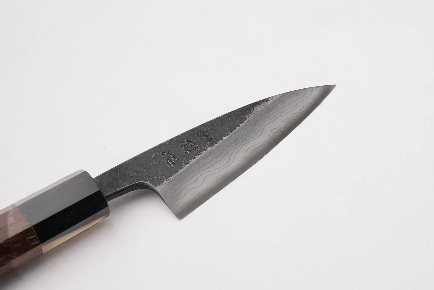 Hatsukokoro Kumokage Aogami Kurouchi Damascus Petty 80mm