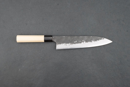 Mazaki Shirogami Nashiji Kurouchi Gyuto 210mm