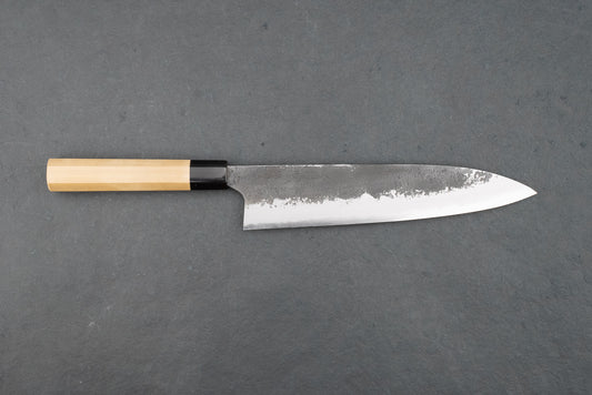 Mazaki Shirogami Nashiji Kurouchi Gyuto 240mm