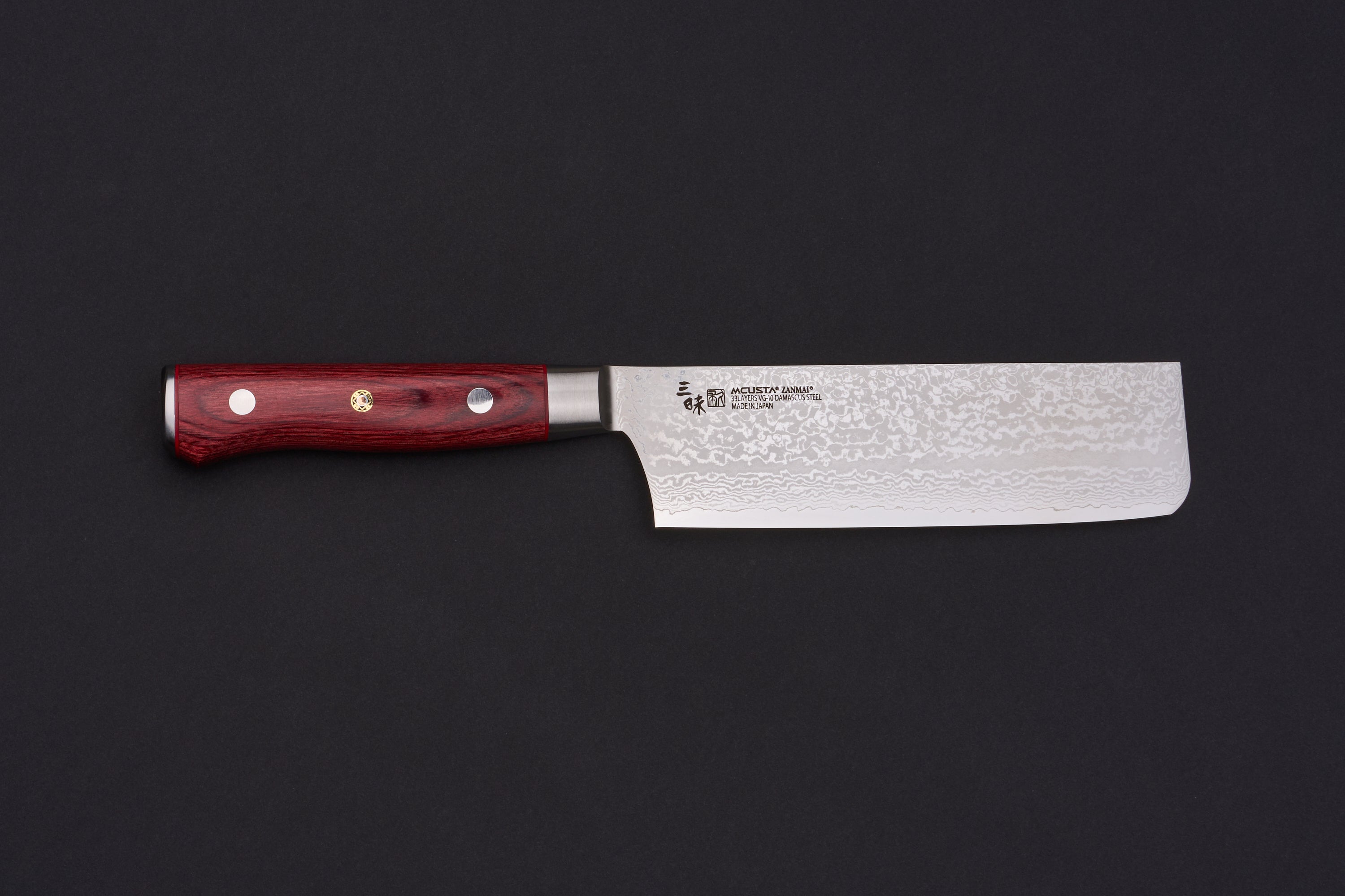 Mcusta Zanmai Classic Pro Damascus Flame Nakiri 165mm