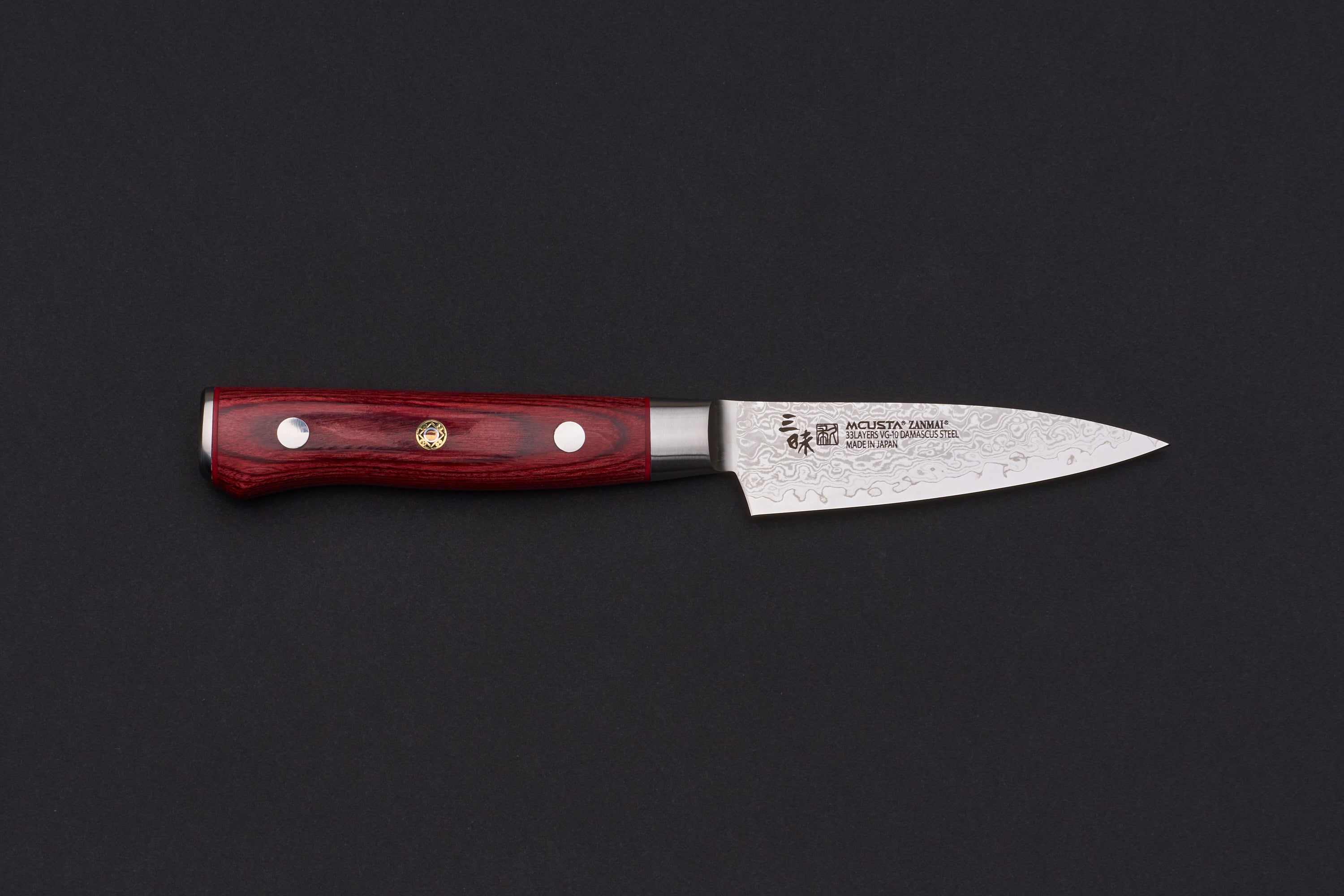 Mcusta Zanmai Classic Pro Damascus Flame Petty 90mm
