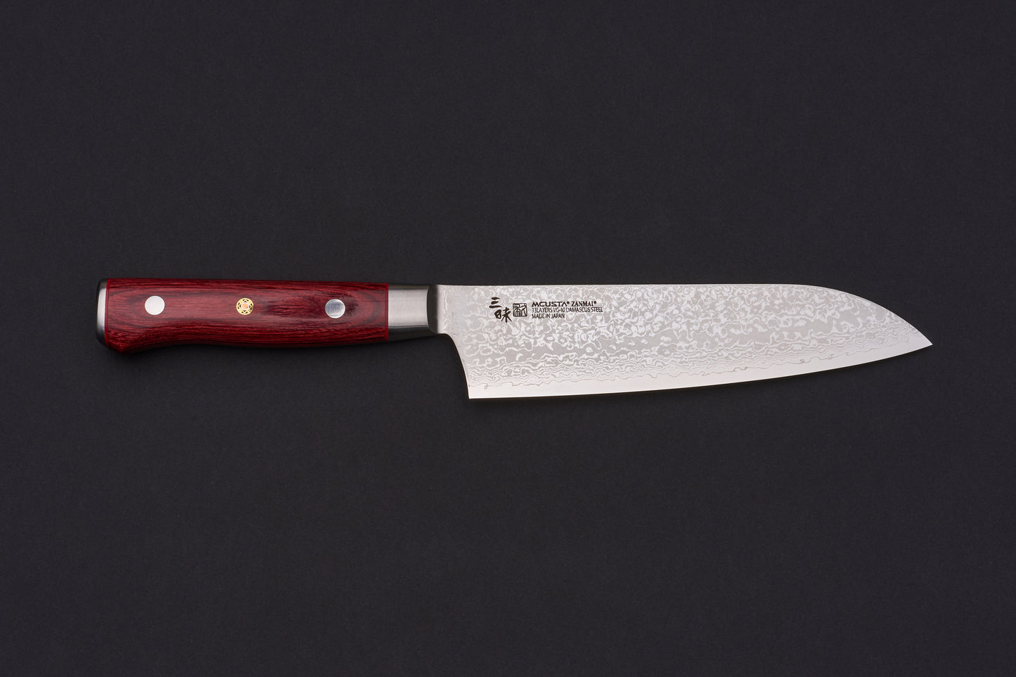 Mcusta Zanmai Classic Pro Damascus Flame Santoku 180mm