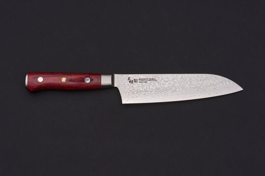Mcusta Zanmai Classic Pro Damascus Flame Santoku 180mm