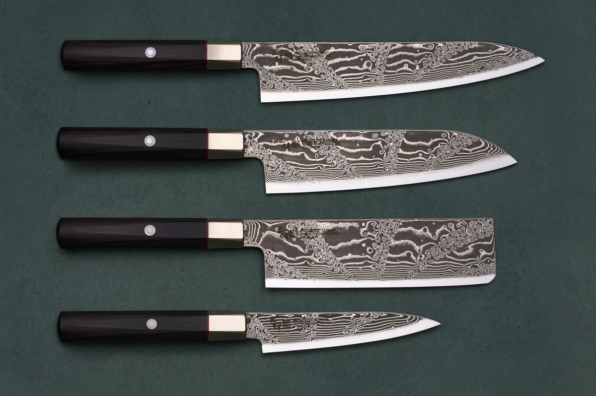Mcusta Zanmai Hybrid III Splash 4 Piece Knife Set