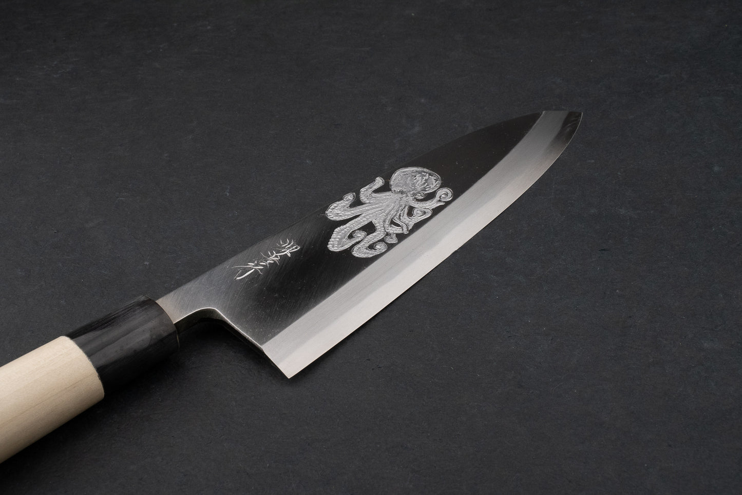 Sakai Takayuki Michiko Kubota Engraved Deba 240mm "Octopus"