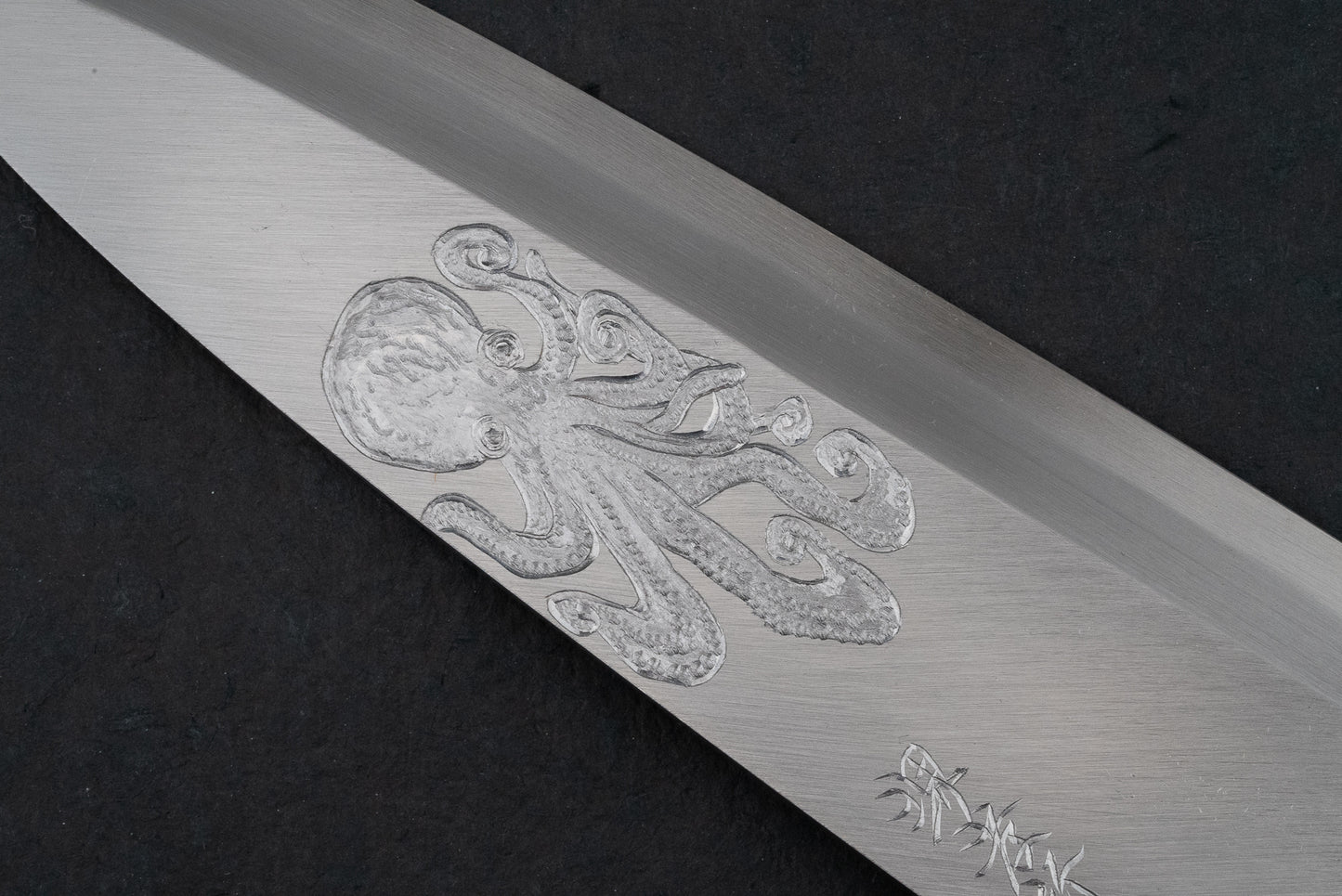 Sakai Takayuki Michiko Kubota Engraved Deba 240mm "Octopus"