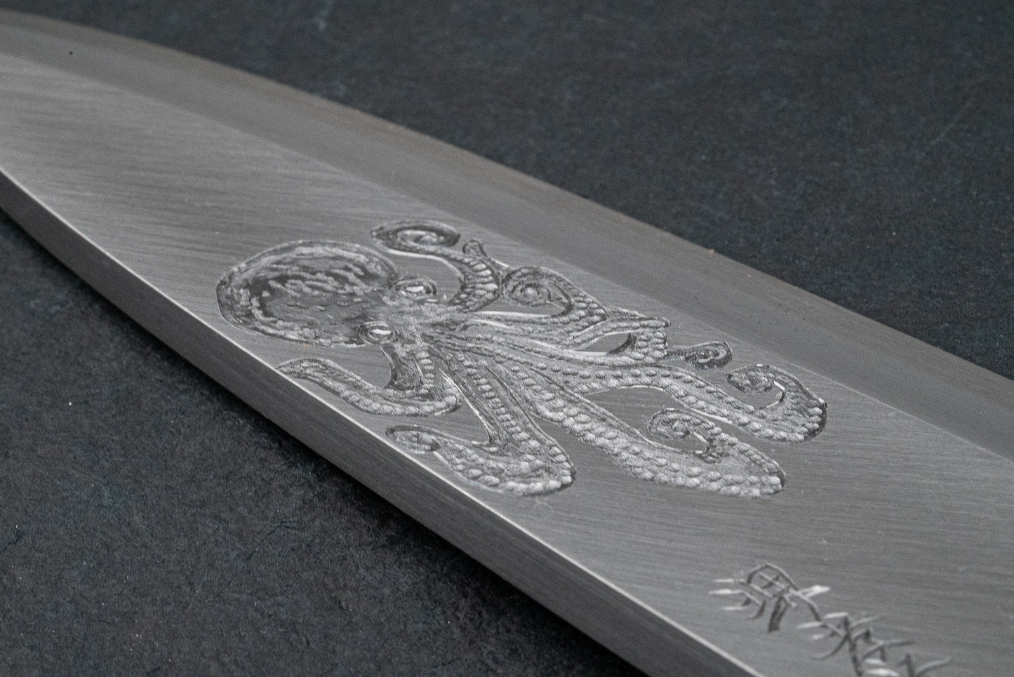 Sakai Takayuki Michiko Kubota Engraved Deba 240mm "Octopus"