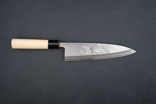 Sakai Takayuki Michiko Kubota Engraved Deba 240mm "Whale"