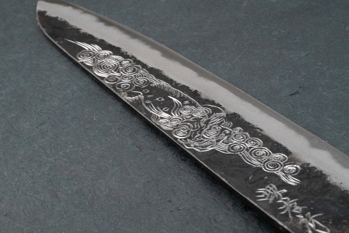 Sakai Takayuki Michiko Kubota Engraved Aogami Gyuto 240mm "Lion"