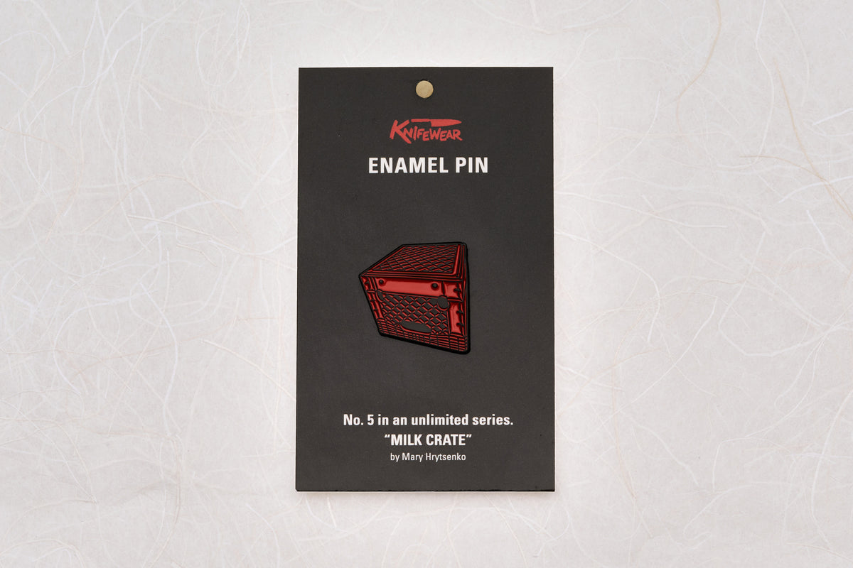 Milk Crate "Kitchen Throne" Enamel Pin