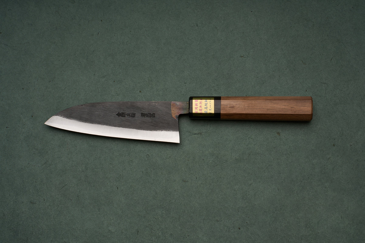 Moritaka AS Kurouchi Santoku 130mm