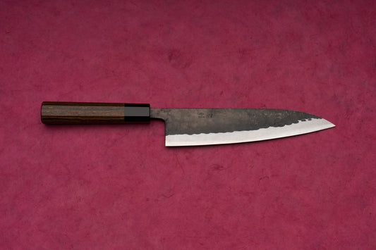 Munetoshi Shirogami Kurouchi Tsuchime Gyuto 210mm