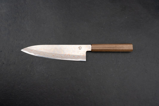 Mutsumi Hinoura V-toku Rainbow Damascus Gyuto 210mm