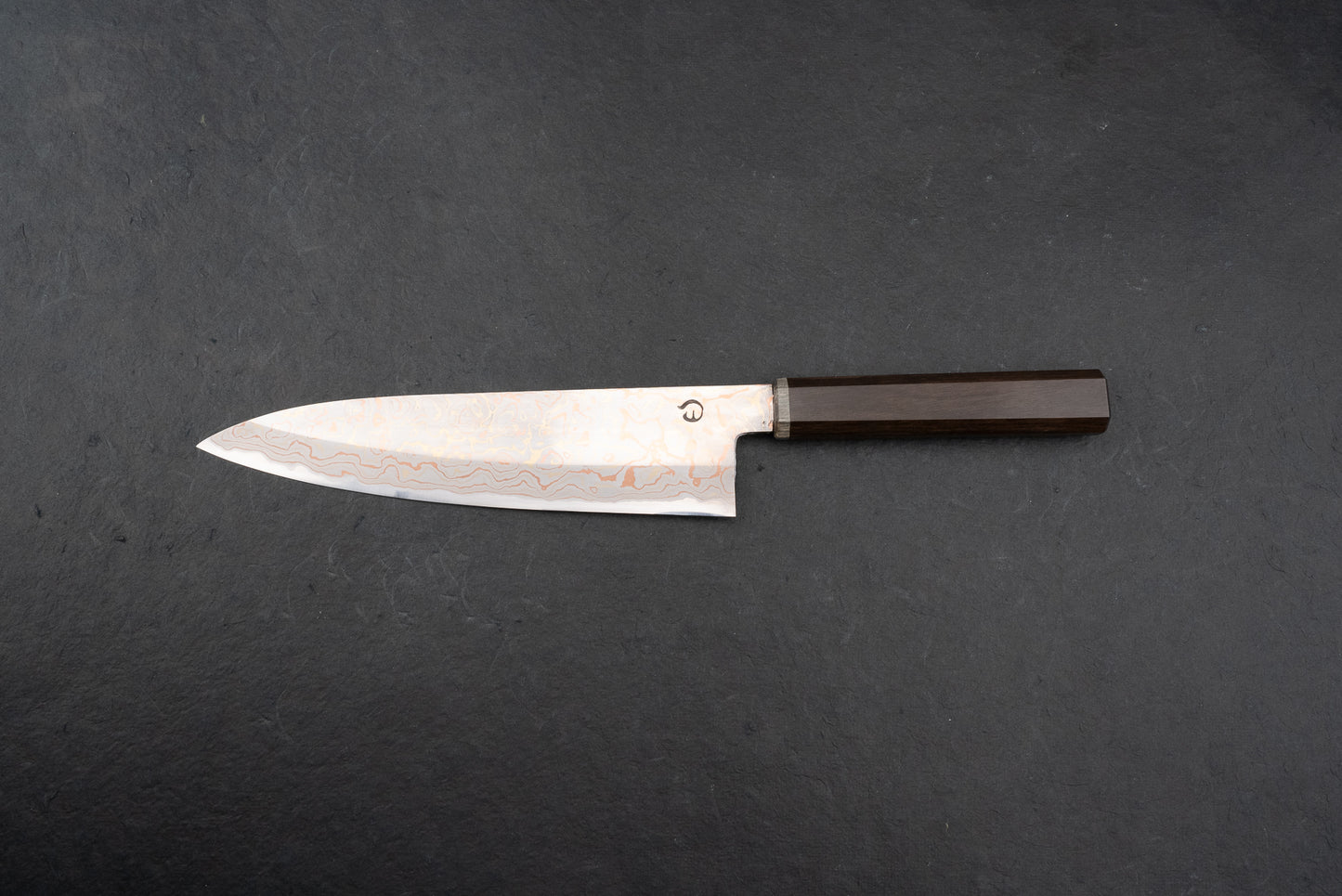 Mutsumi Hinoura V-toku Rainbow Damascus Gyuto 210mm