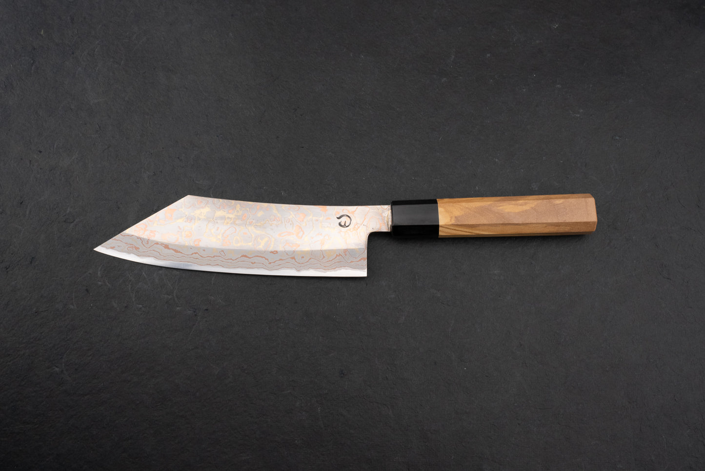 Mutsumi Hinoura V-toku Rainbow Damascus Hakata 180mm