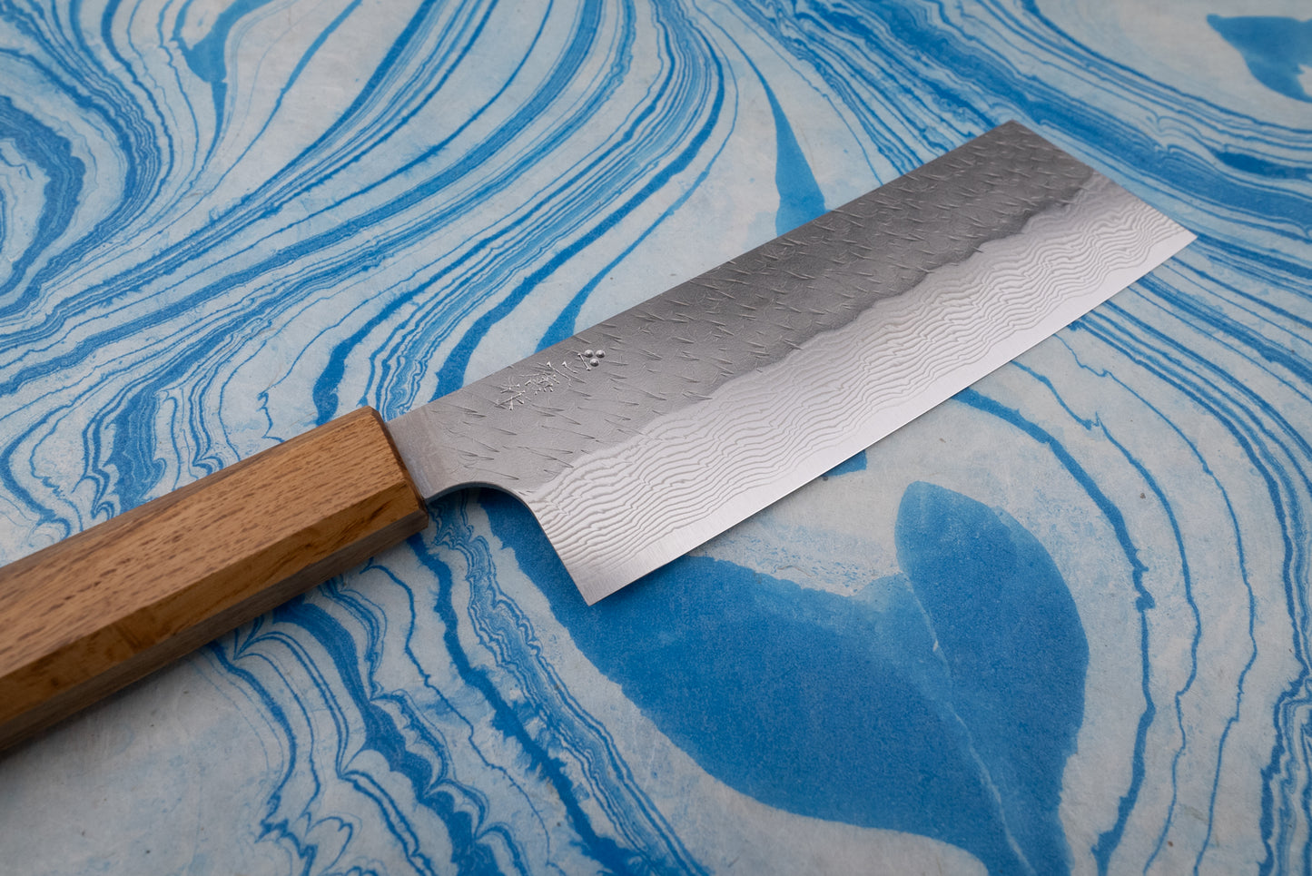 Nigara SPG STRIX Tsuchime Damascus Nakiri 180mm