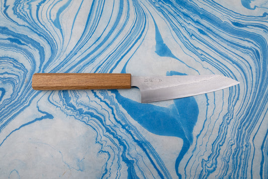 Nigara SPG STRIX Tsuchime Damascus Petty 150mm