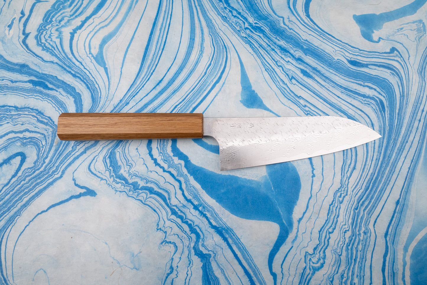 Nigara SPG STRIX Tsuchime Damascus Santoku 165mm