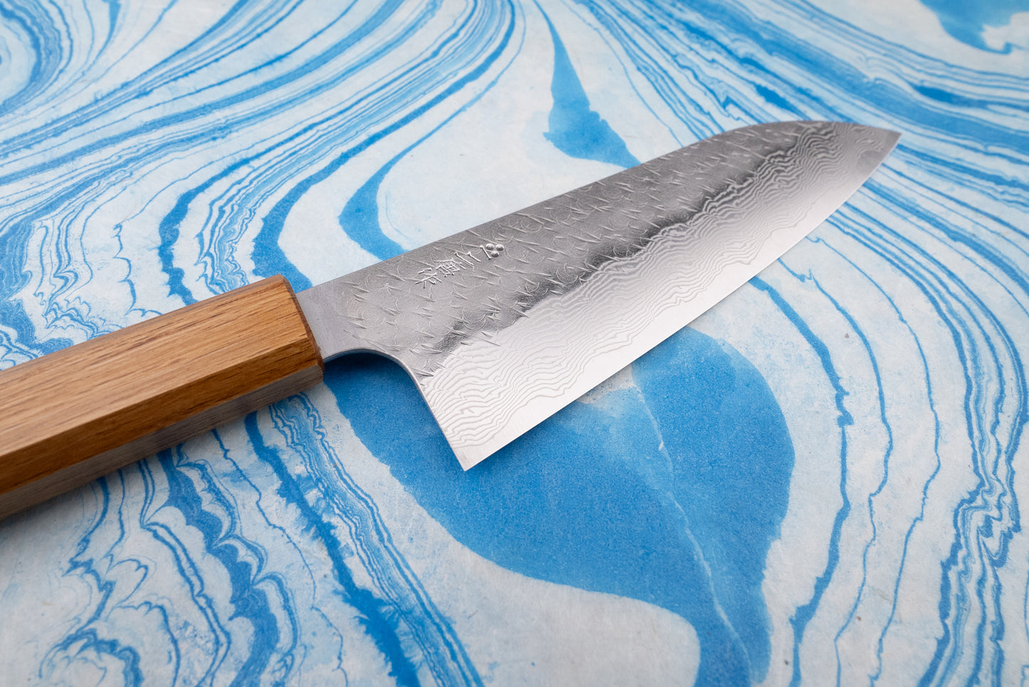 Nigara SPG STRIX Tsuchime Damascus Santoku 165mm