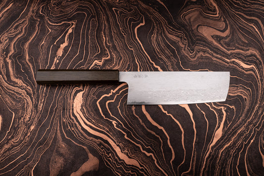 Nigara VG XEOS Tsuchime Damascus Nakiri 180mm
