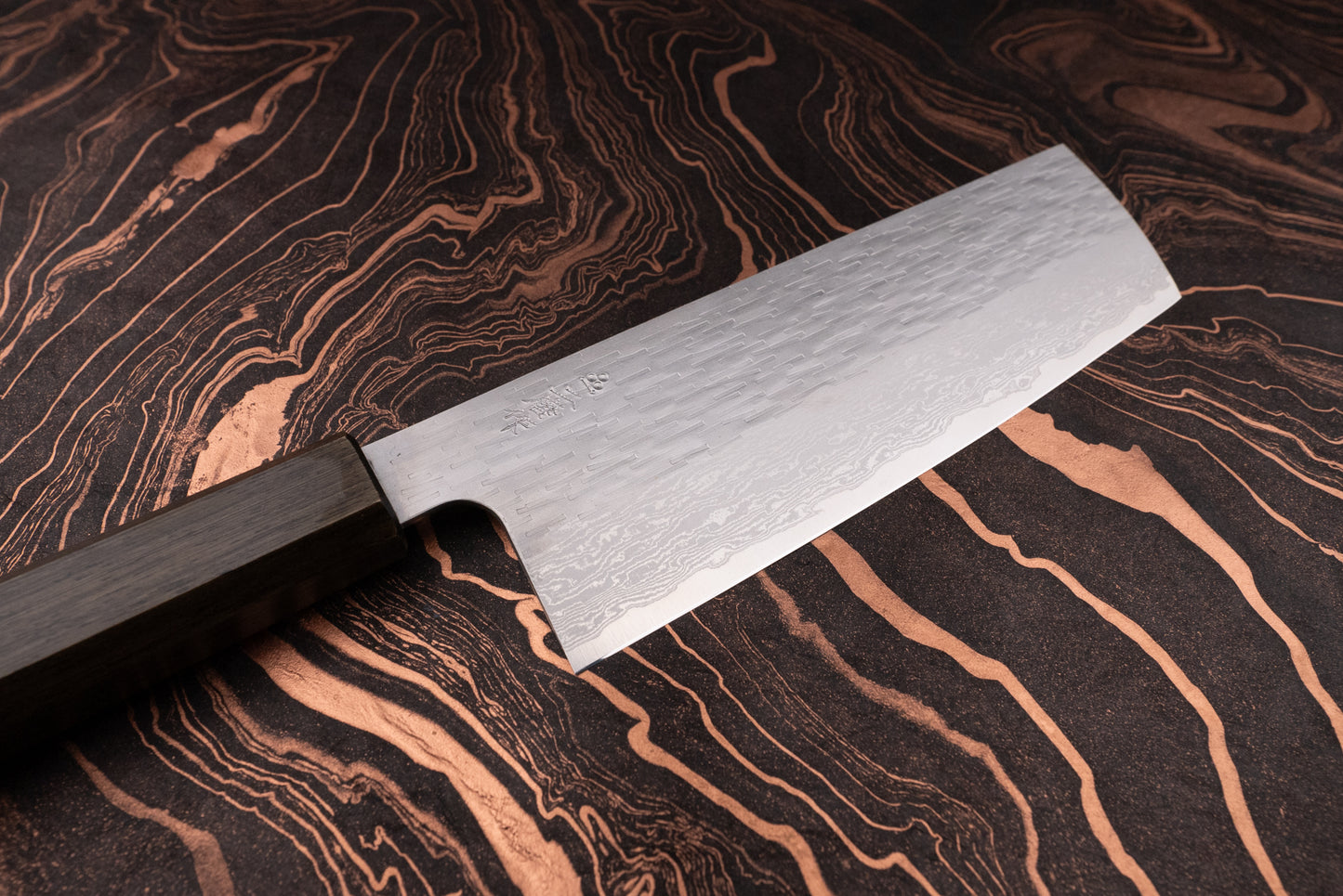 Nigara VG XEOS Tsuchime Damascus Nakiri 180mm