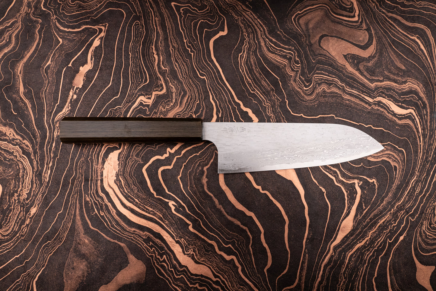 Nigara VG XEOS Tsuchime Damascus Santoku 185mm