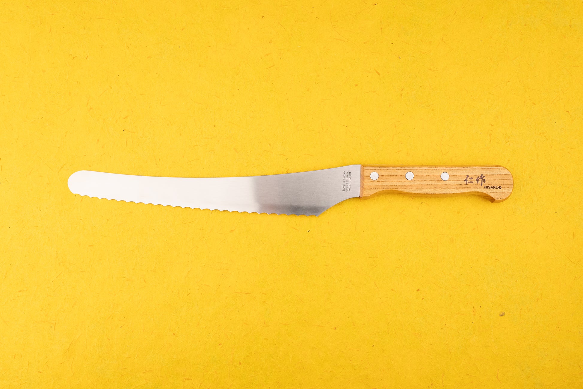 Tomita Hamono Nisaku Namiba Bread Knife 210mm from Nisaku