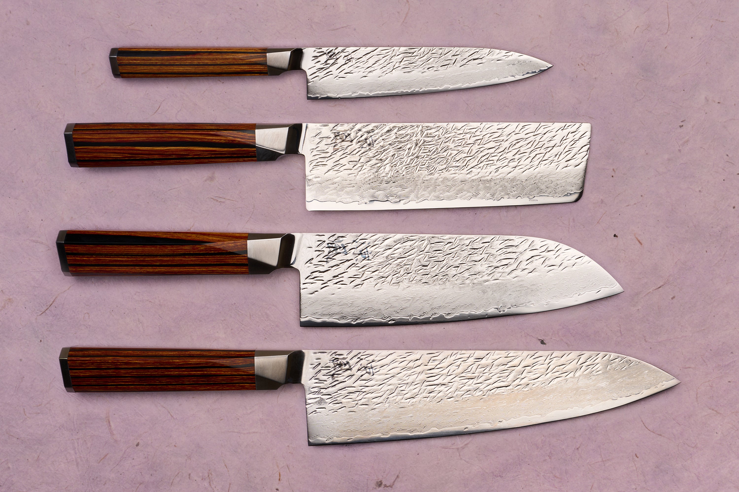 Ensemble de 4 couteaux Ono Knife Suzukaze SG2 Tsuchime