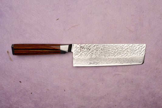 Ono Knife Suzukaze SG2 Tsuchime Damascus Nakiri 165mm
