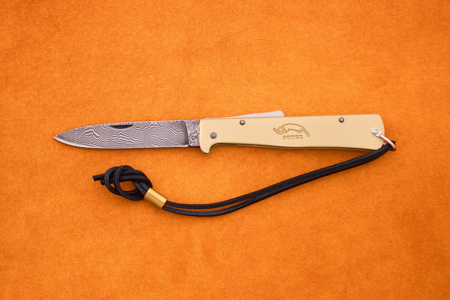 Otter-Messer Mercator Brass Damascus
