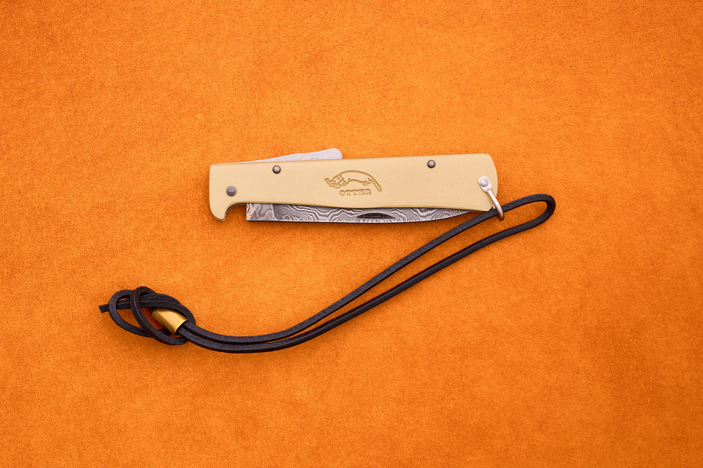Otter-Messer Mercator Brass Damascus