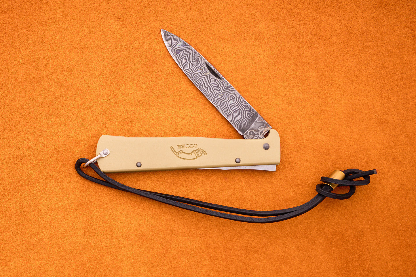 Otter-Messer Mercator Brass Damascus